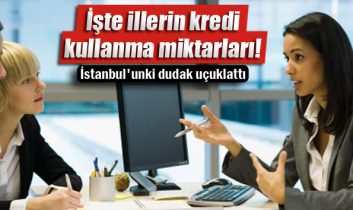 İşte illerin kredi kullanma miktarları!