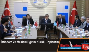 İl İstihdam ve Mesleki Eğitim Kurulu Toplantısı