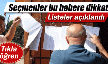 Seçmenler bu habere dikkat! YSK listeleri açıkladı!