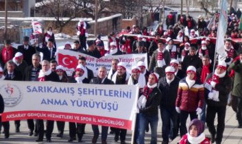 Aksaray’da Sarıkamış Şehitleri İçin Yürüdüler