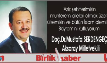 Milletvekili Serdengeçti’nin Kurban Bayramı Mesajı