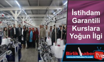 İstihdam Garantili Kurslara Yoğun İlgi