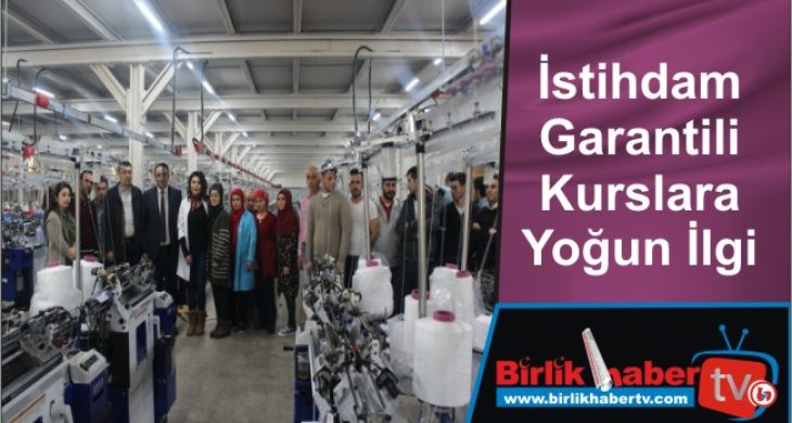 İstihdam Garantili Kurslara Yoğun İlgi