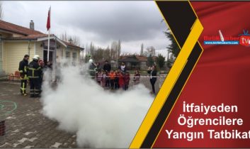 İtfaiyeden Öğrencilere Yangın Tatbikatı