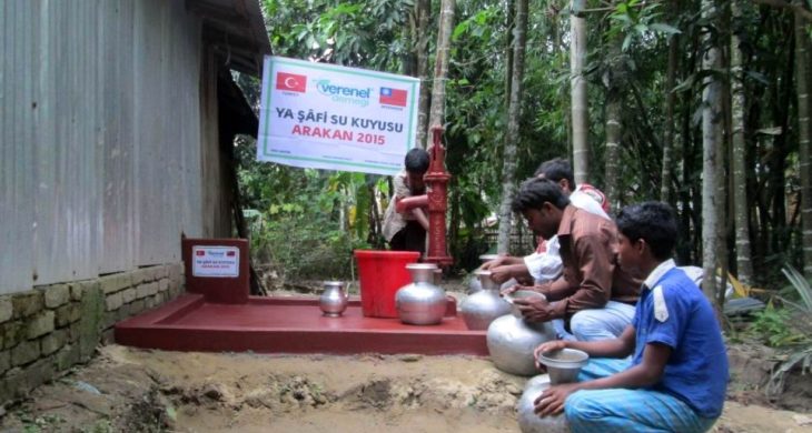 Verenel Derneği, Arakan’lı Müslümanlara içme suyu kuyusu açtırmaya devam ediyor