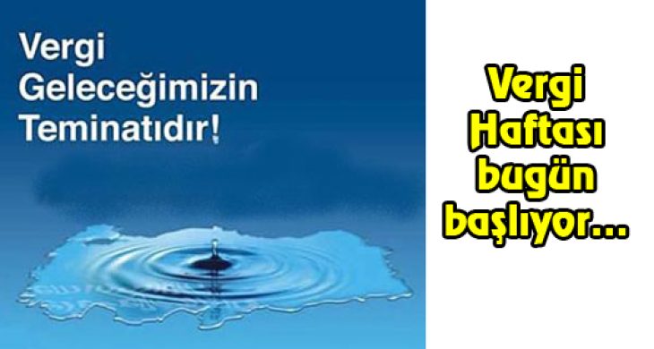 Vergi Haftası Kutlamaları başlıyor