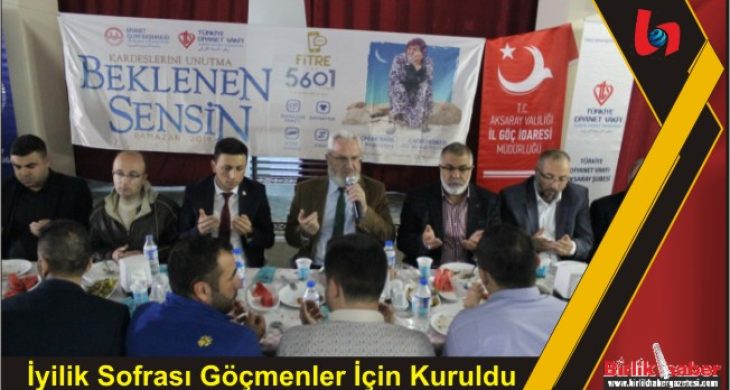 İyilik Sofrası Göçmenler İçin Kuruldu